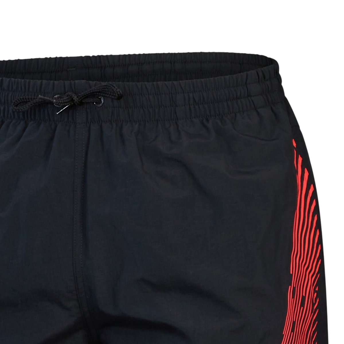 Short de bain motif/style lignes coupées MEDLEY noir / rouge, SPEEDO