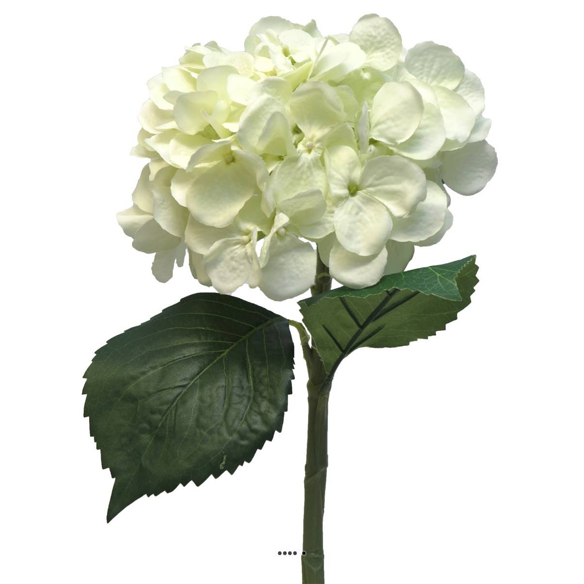 Hortensia artificiel en branche, H 48 cm crème, ARTIFICIELLES