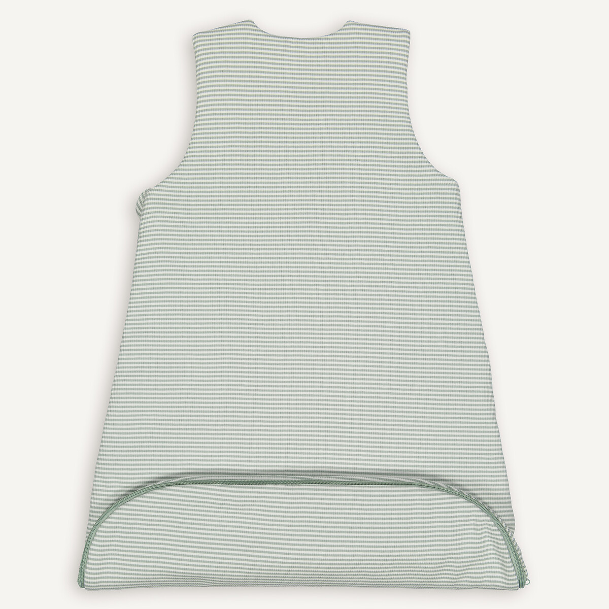 Bambino Baby's Sleeping Bag in Striped Jersey ecru/green, LA REDOUTE INTERIEURS