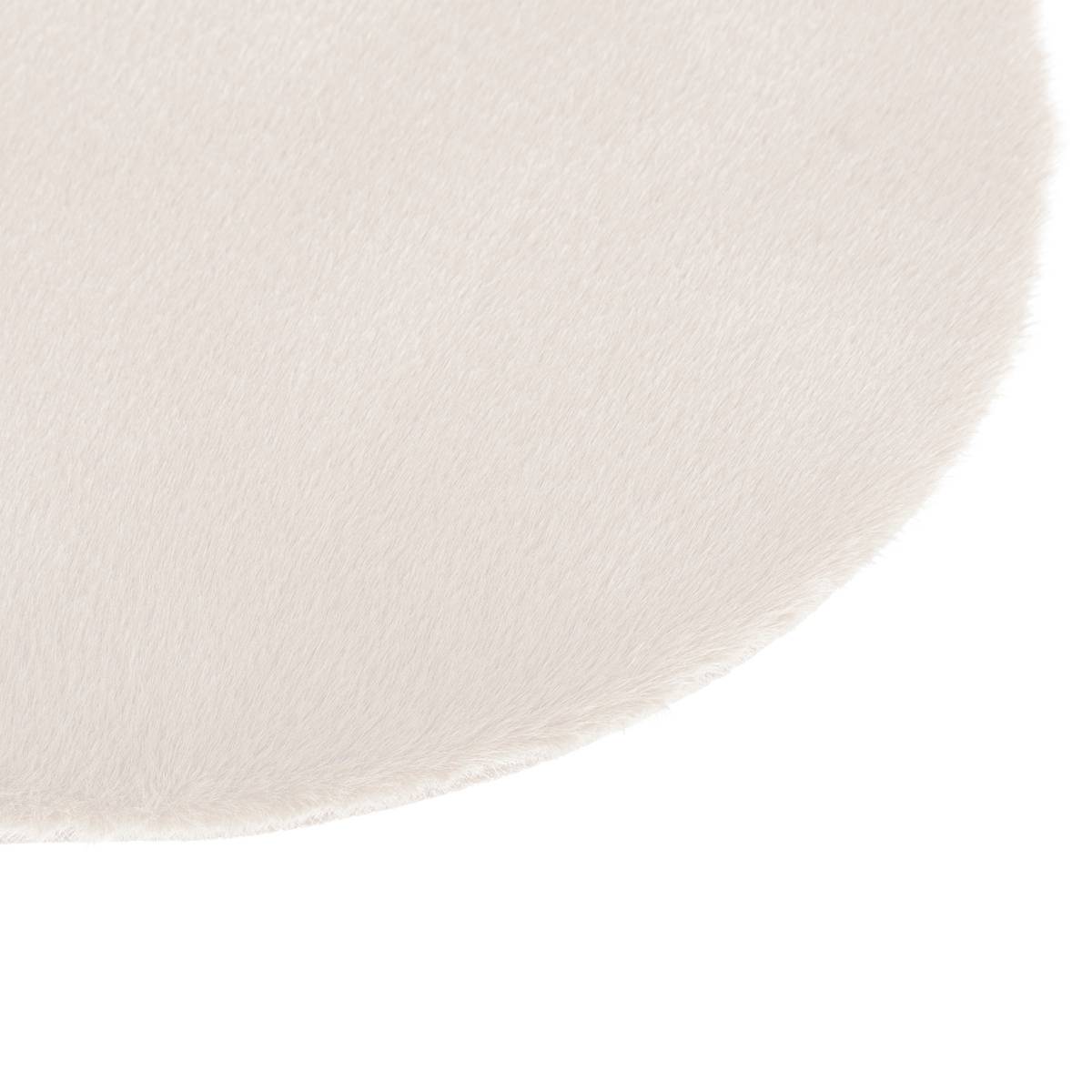 Tapis forme organique à poils longs COUKA ivoire, ATMOSPHERA