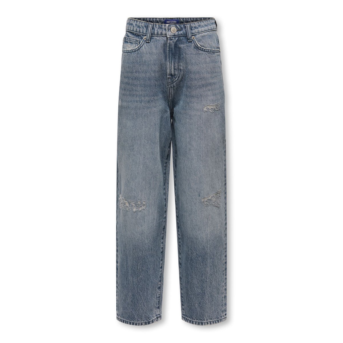 Jean À Coupe Ample bleue - special blue grey denim 1, ONLY & SONS JUNIOR