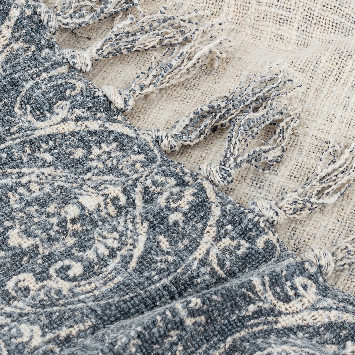 Durelle Cotton Throw midnight blue, PAOLETTI