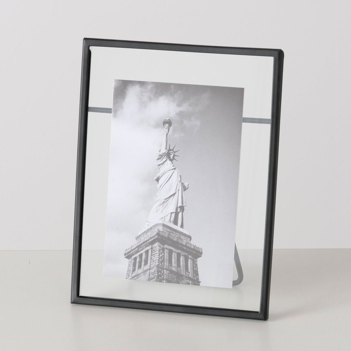 Cadre photo en métal noir et verre transparent 10x15cm noir, WADIGA