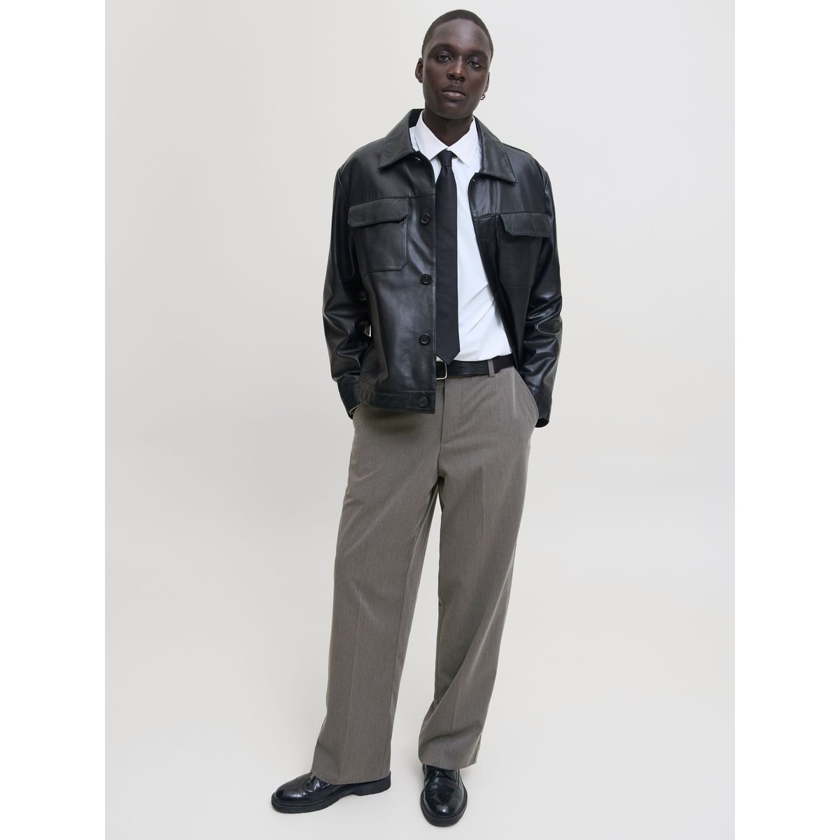 Pantalon Classique grey melange 1, JACK & JONES