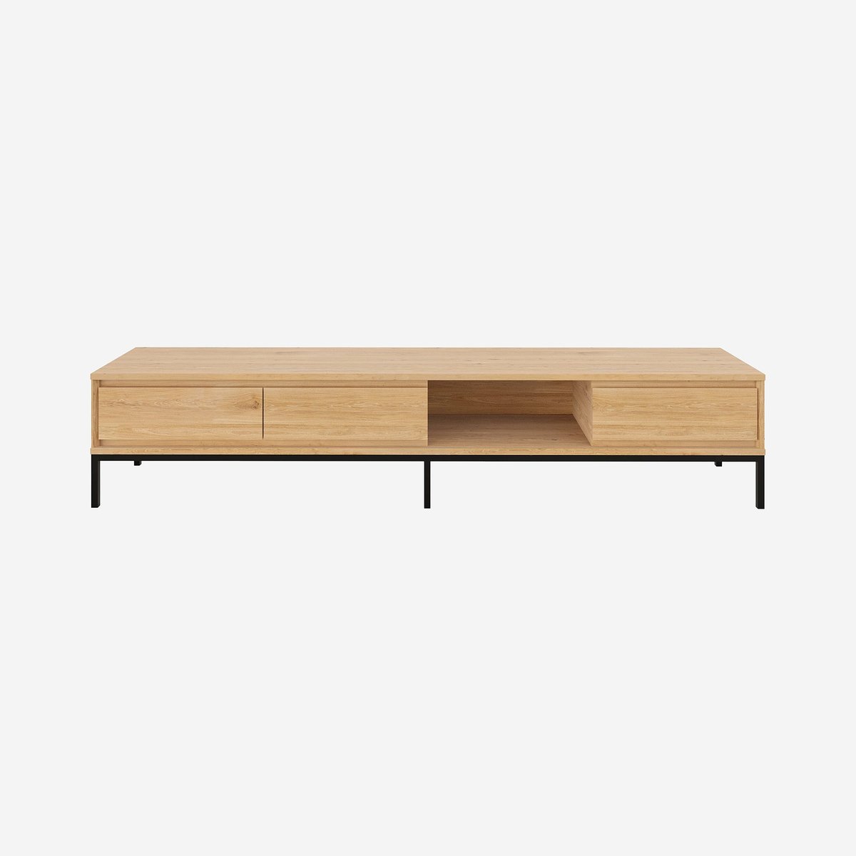 Banc TV FLAVIE naturel clair, HABITAT