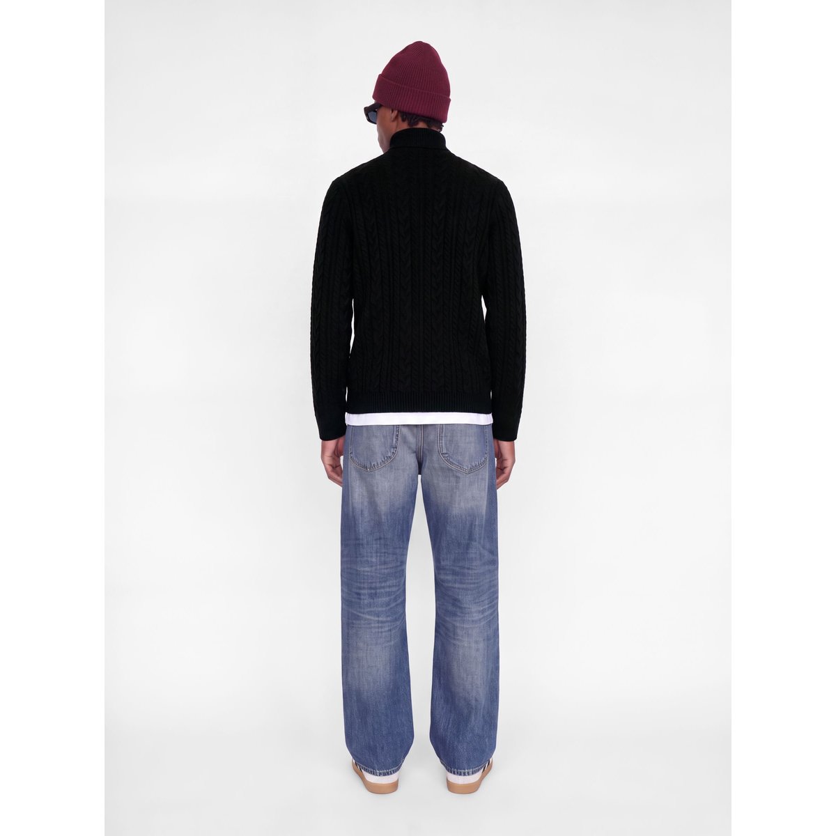 Pull En Maille black 1, JACK & JONES