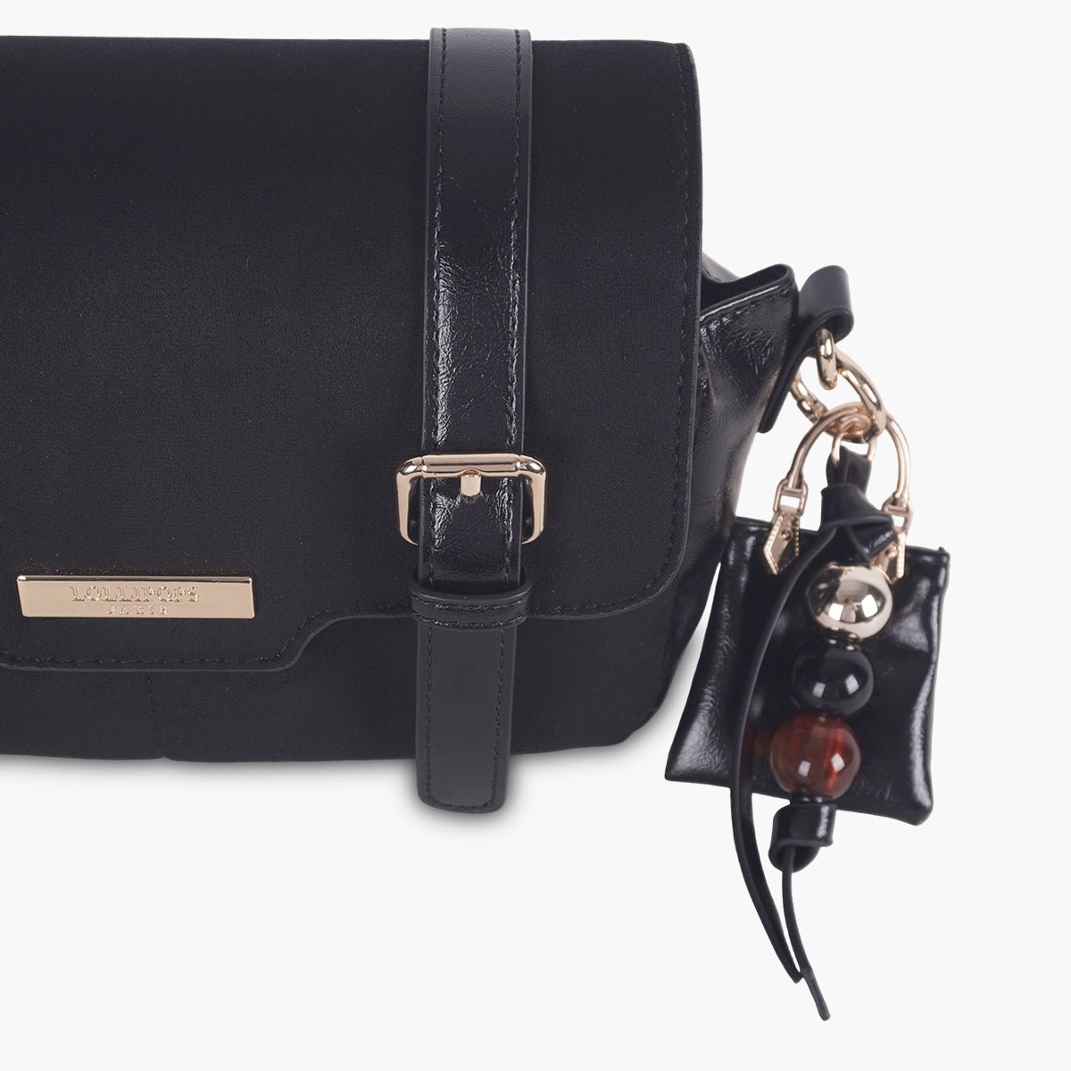 Sac porté épaule  Tarick noir,doré, LOLLIPOPS