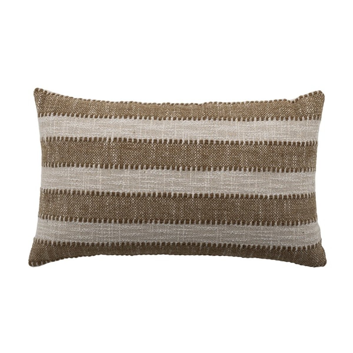 Coussin salon rayures coton  CINTA beige, BLOOMINGVILLE