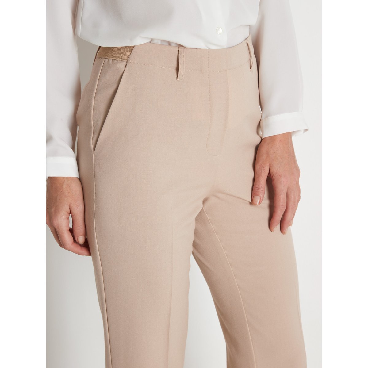 Pantalon tout élastiqué beige, DAXON