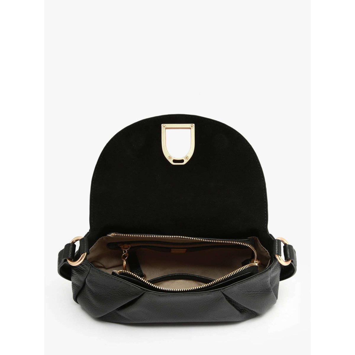 Sac bandoulière et épaule Shadow cuir noir, ETRIER