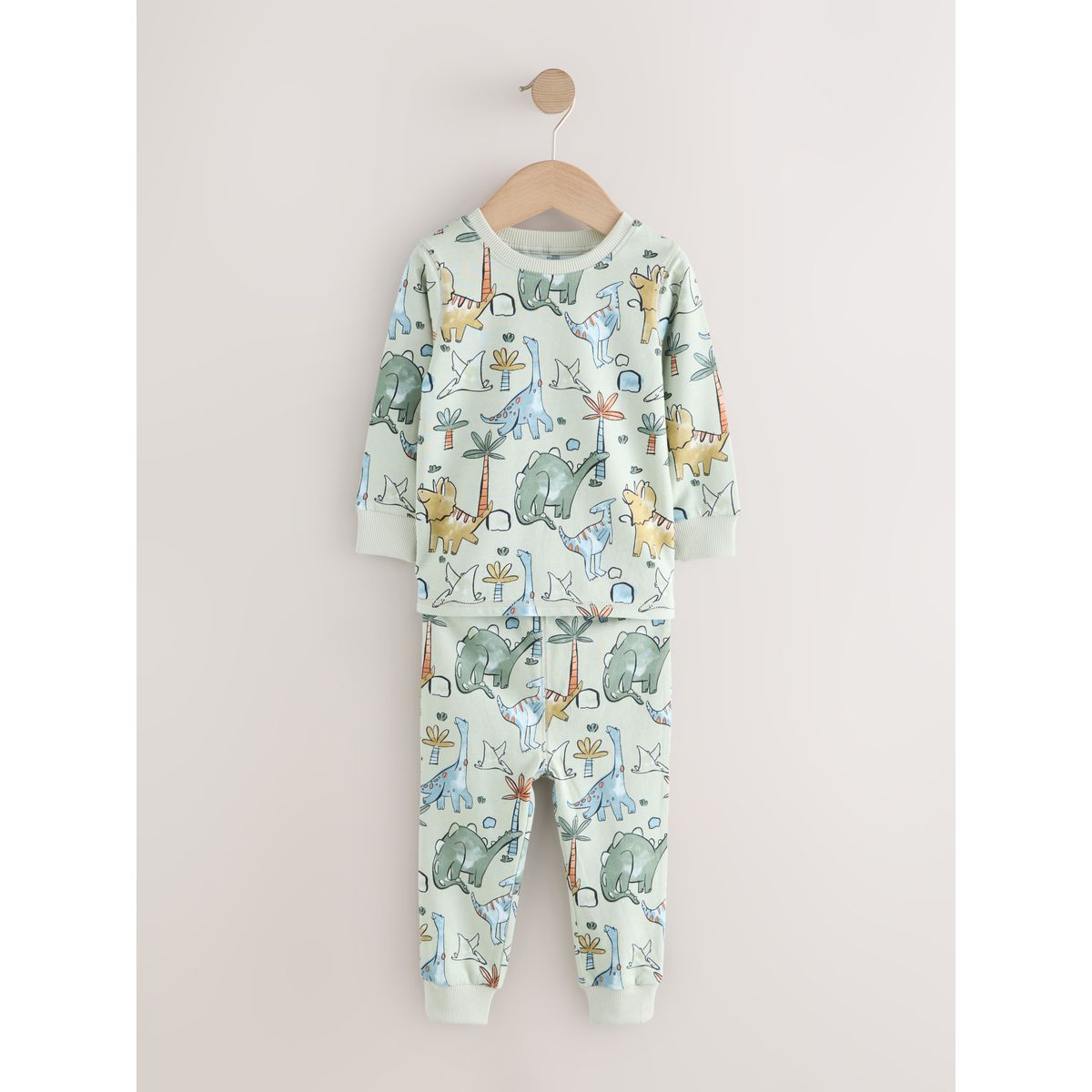 Pyjama douillet, lot de 3 croquis de dinosaure vert/orange, NEXT
