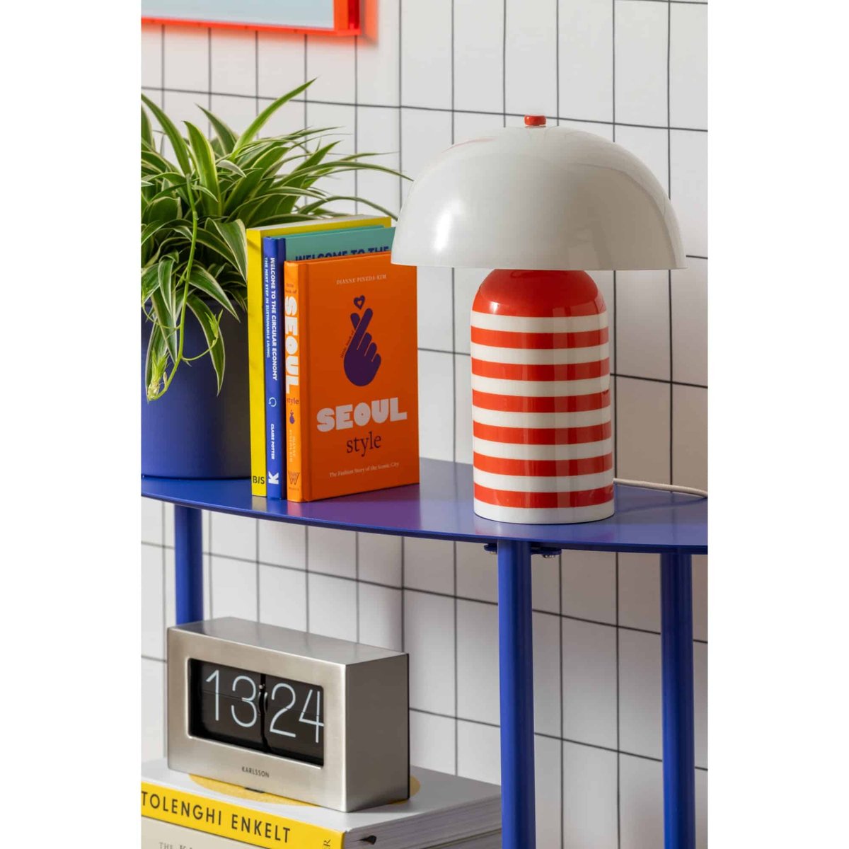 Lampe De Table Métal RAYADO RETRO orange vif, LEITMOTIV