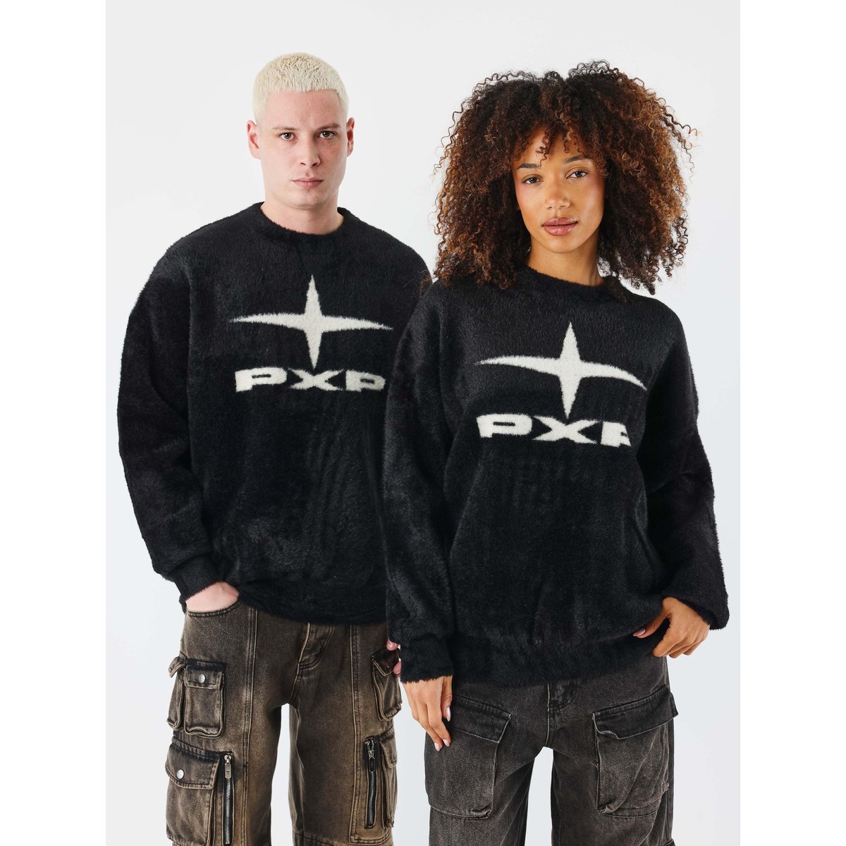 Pull col rond Essentials noir, PROJECT X