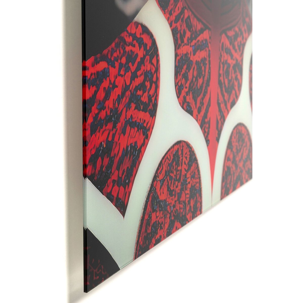 Tableau en verre femme futuriste, VIBE rouge, KARE DESIGN