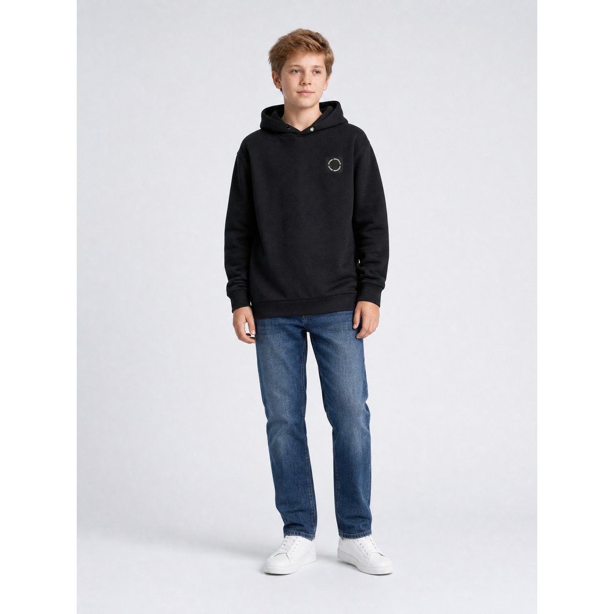 Sweat à capuche forgeland noir deep black, PETROL INDUSTRIES