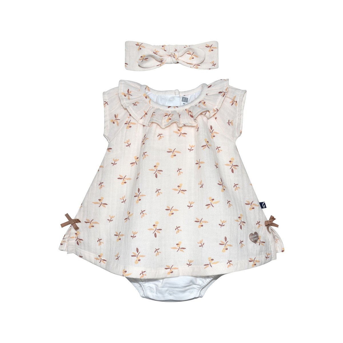 Combirobe bandeau rosÉlia naissance beige, SUCRE D'ORGE