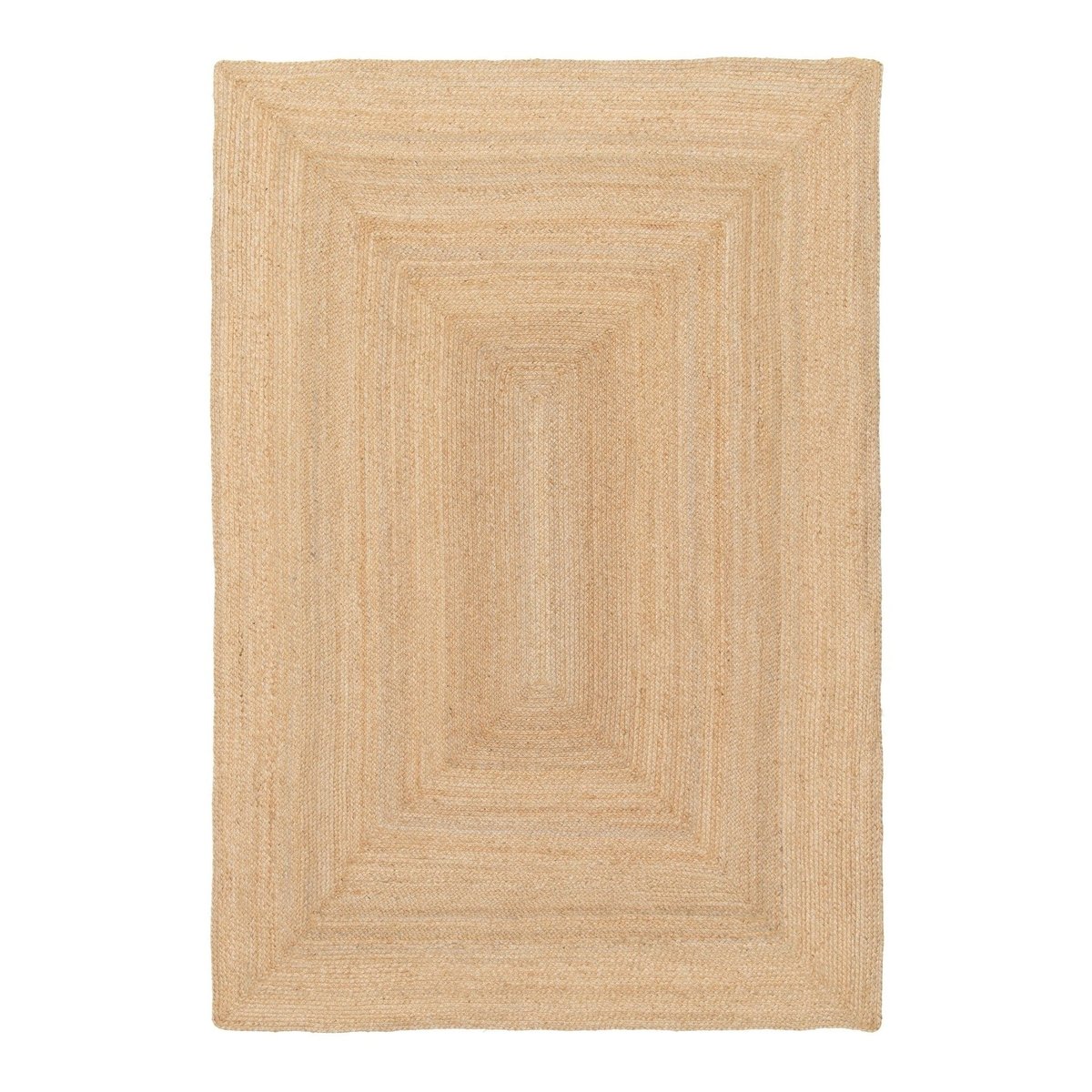 Tapis en jute tressé fait main INDIRA beige sable, AFK LIVING