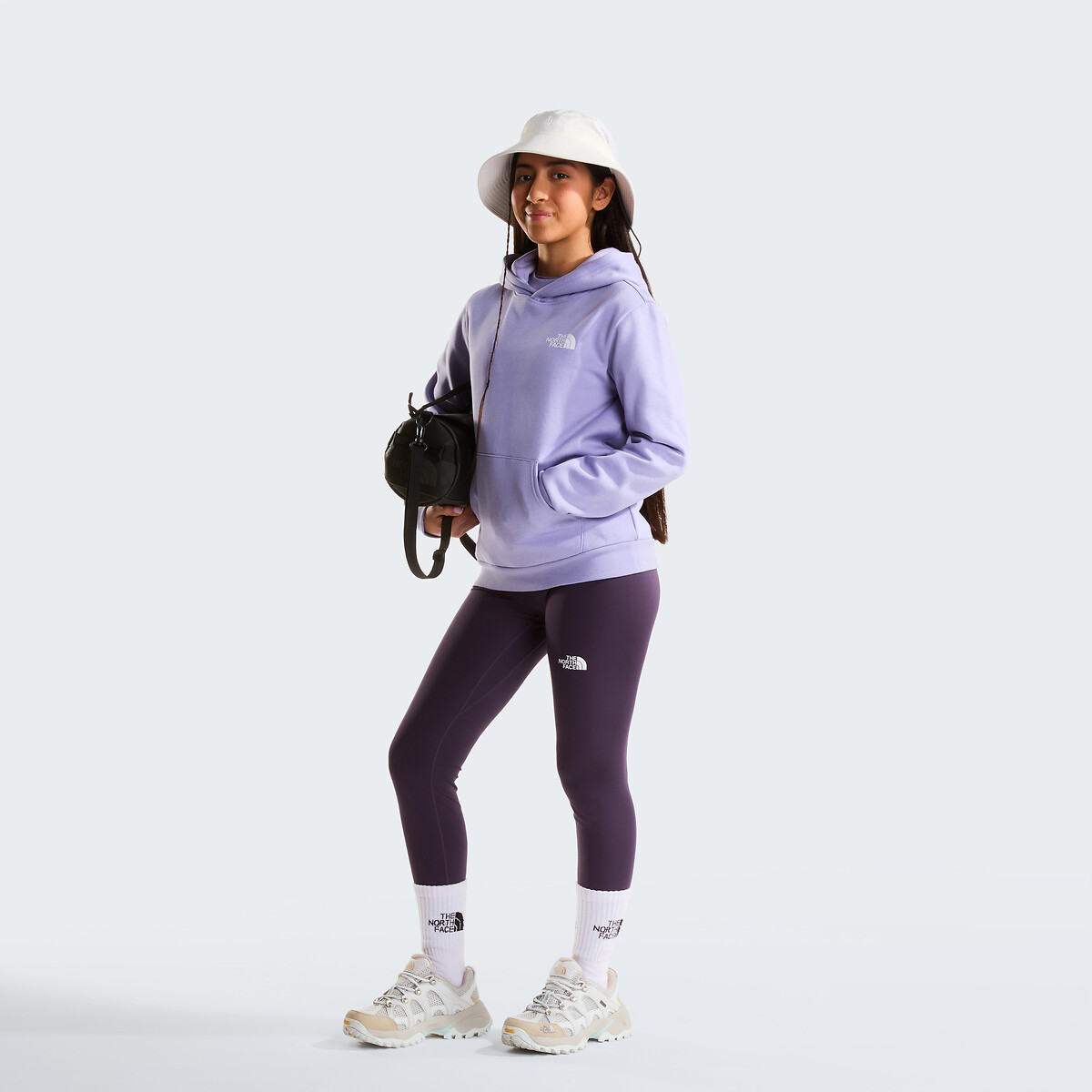 Sweat à capuche, imprimé dos, BOX violet, THE NORTH FACE