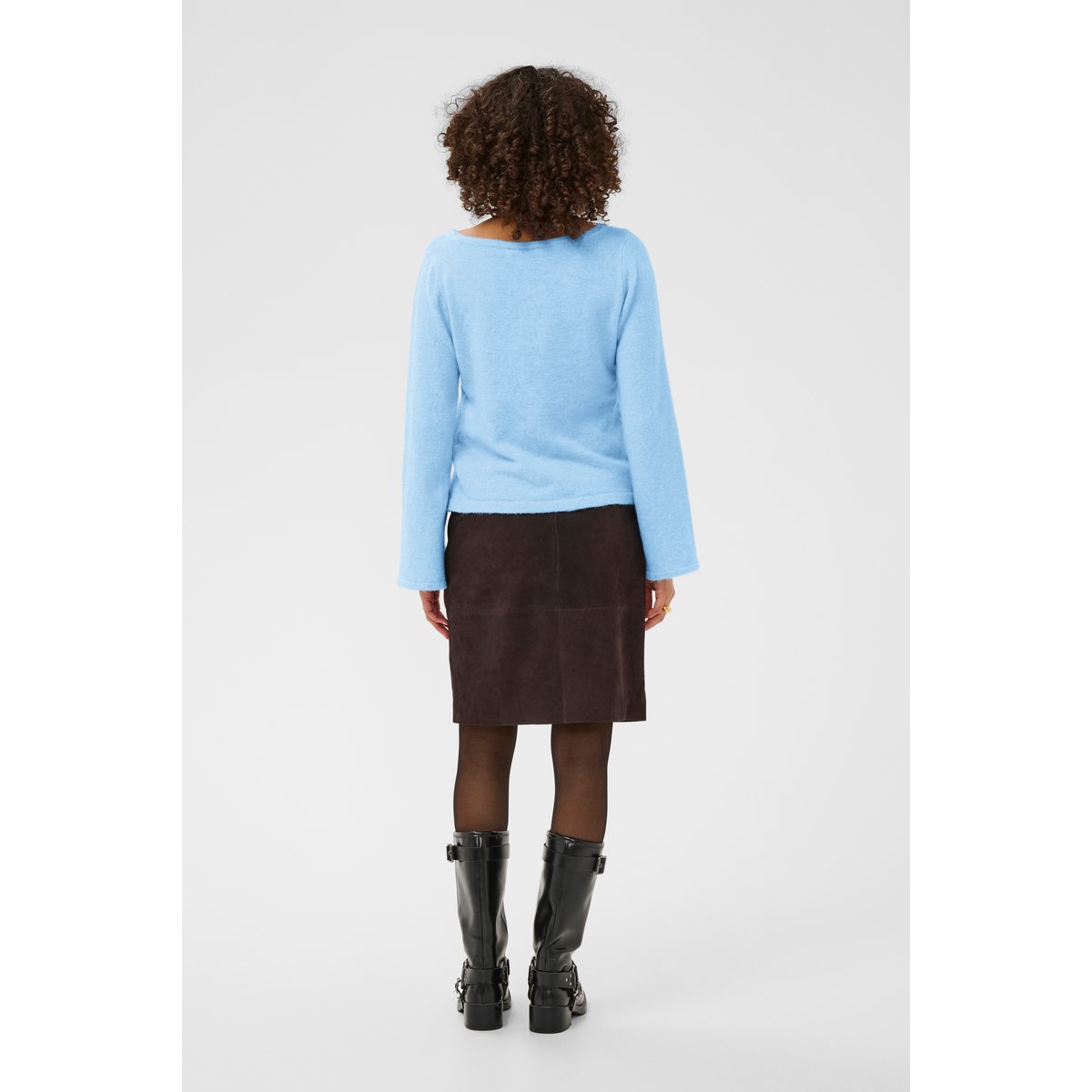 Pullover tricoté bleu windsurfer melange, KAFFE
