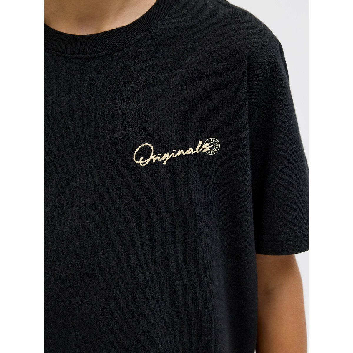 T-Shirt black 1, JACK & JONES JUNIOR