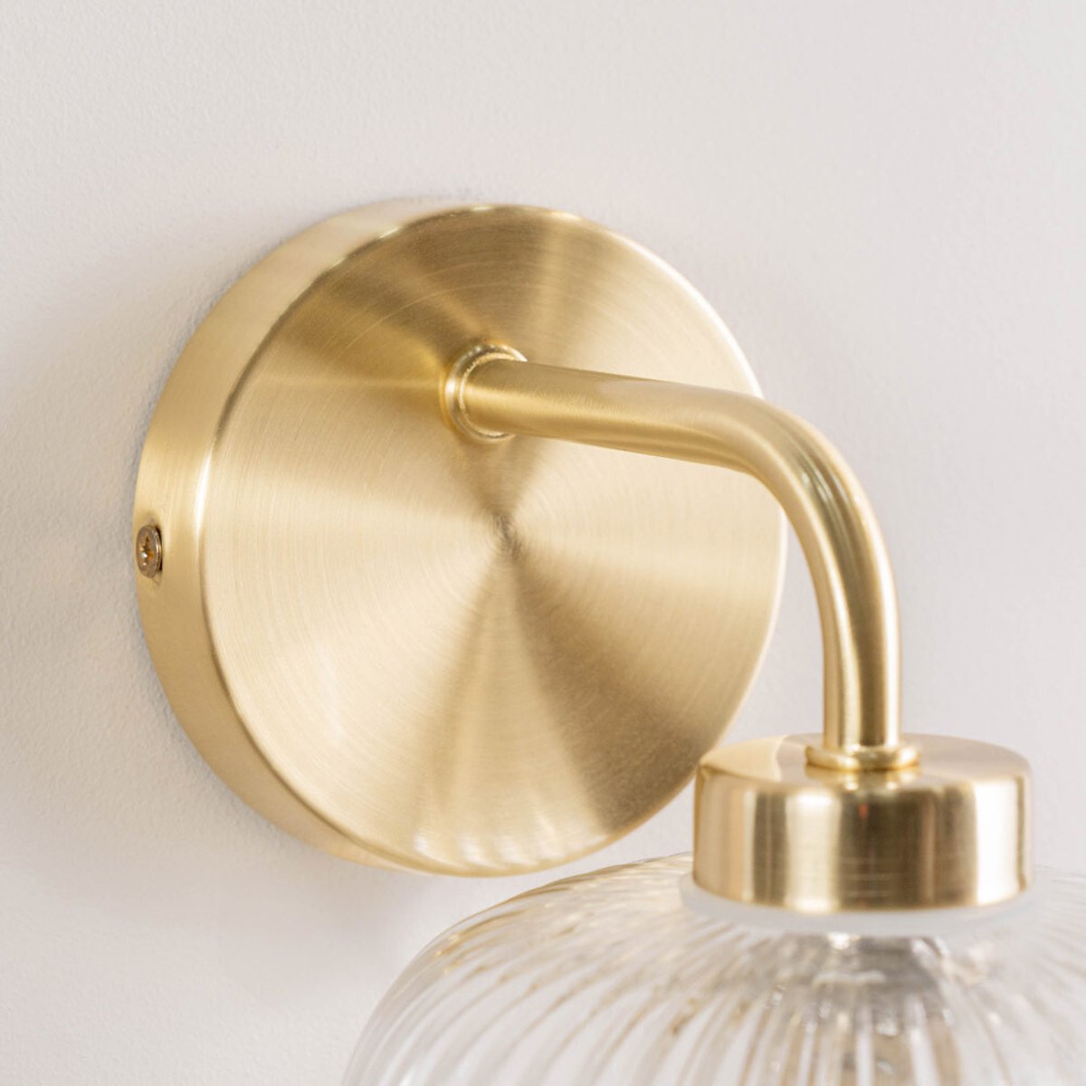 Arran Bathroom Wall Light in Brass gold-coloured, SO'HOME
