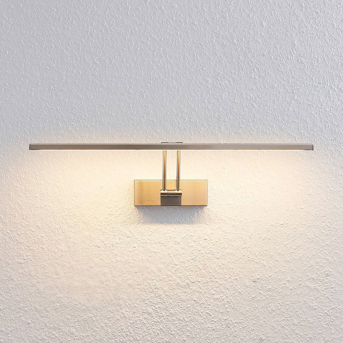 Applique en métal moderneLED, Thibaud nickel mat, LUCANDE
