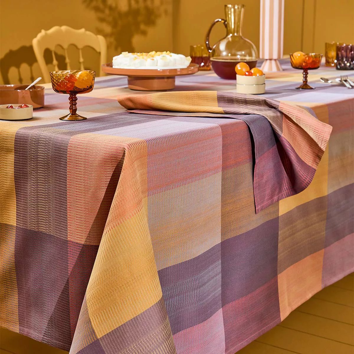 Nappe pur coton MILLE ECOSSAIS velvet, GARNIER THIEBAUT