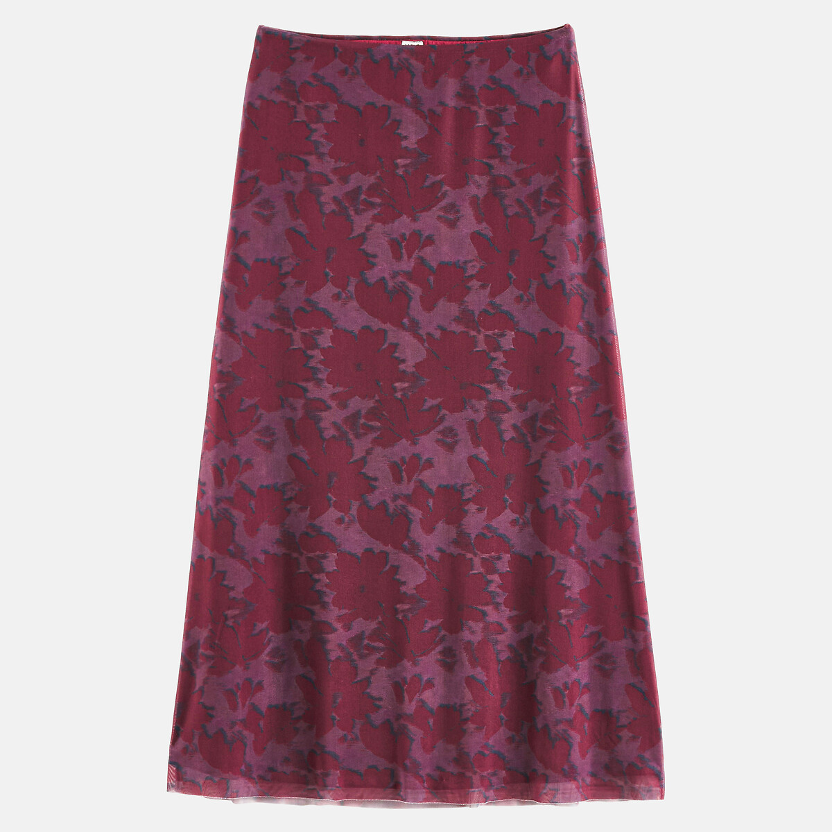 Jupe longue, imprimé floral, en maille résille imprimé, LA REDOUTE COLLECTIONS