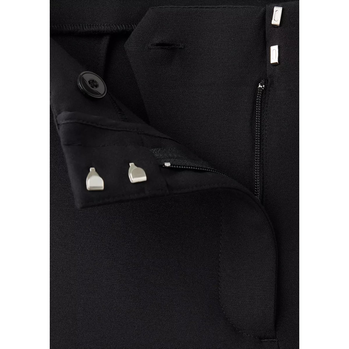 Pantalon skinny taille haute noir, MANGO