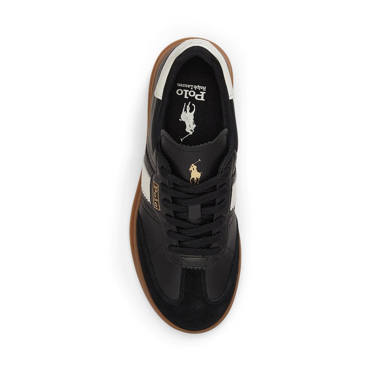 Baskets en cuir HERITAGE AERA noir, POLO RALPH LAUREN