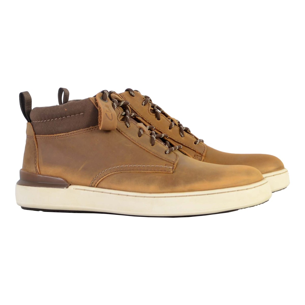 Bottine Cuir Scene Zip brun foncé, CLARKS