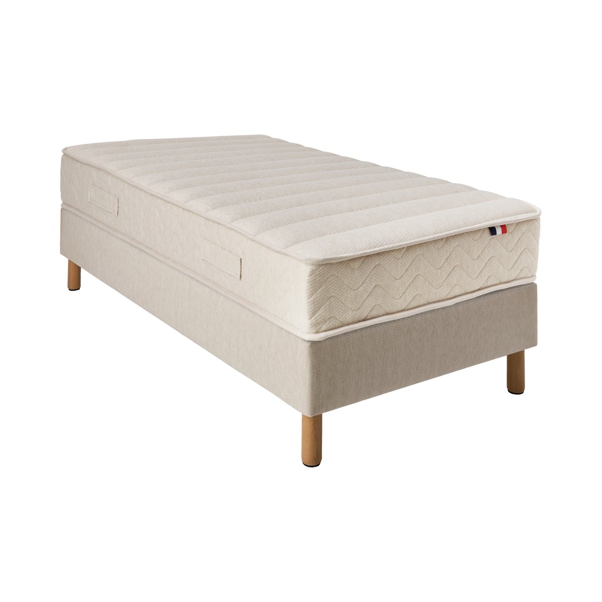 Ensemble matelas et sommier - THEODORE blanc, CAMIF
