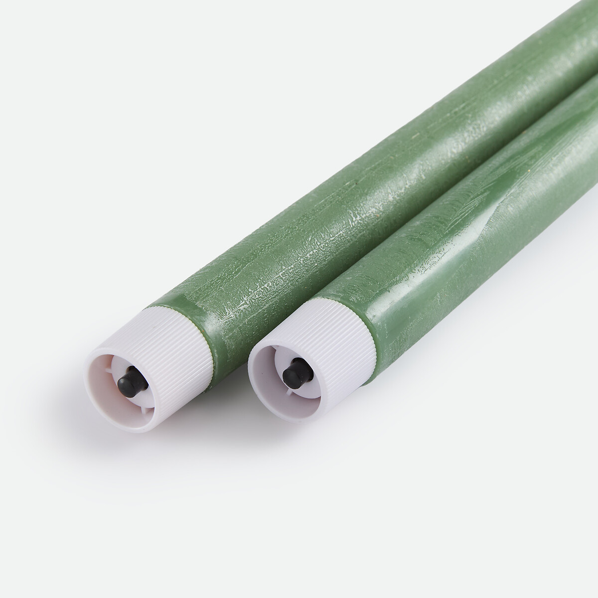 Lot de 2 bougies LED, en cire, hauteur 24,5 cm, CASPAR vert, LA REDOUTE INTERIEURS