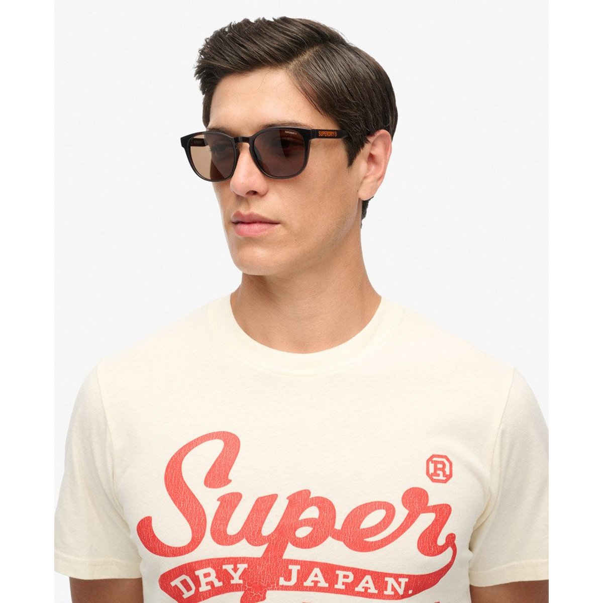Lunettes de soleil à verres ronds verres noirs/marron, SUPERDRY