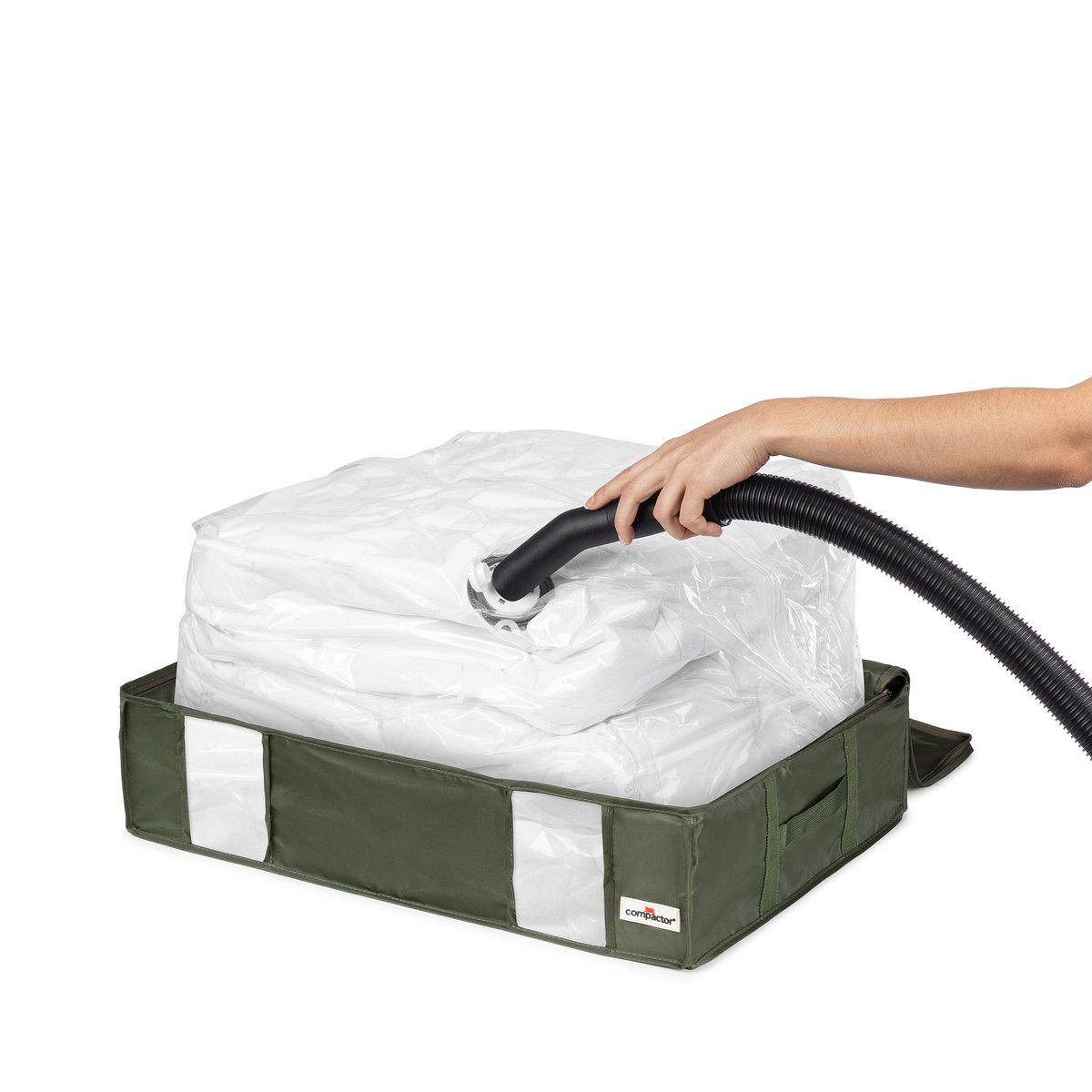 COMPACTOR - Housse de rangement sous vide ECOLOGIK - 65 x 45 x H.27 cm - Vert vert empire, COMPACTOR