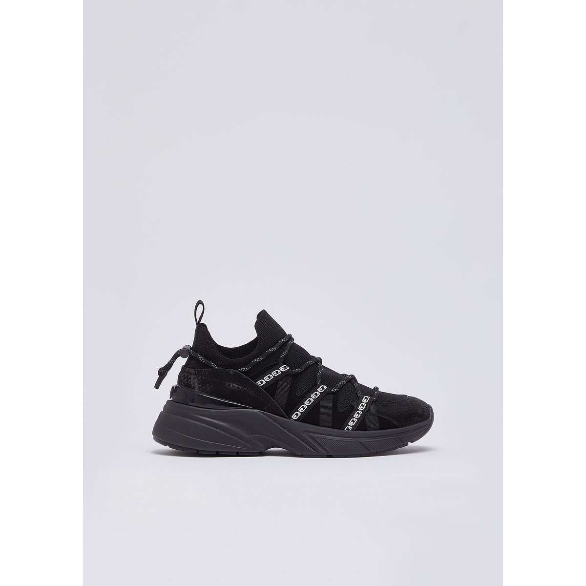 Sock-sneakers à imprimé python noir, LIU JO