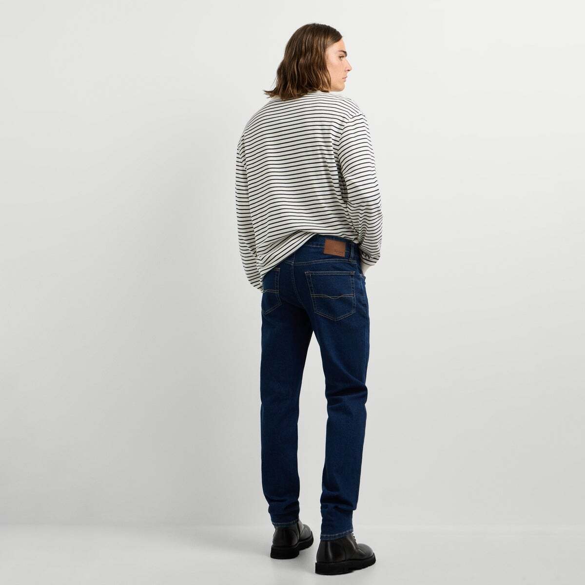 Hatch - Jean Coupe Slim, Taille Normale noire enzyme, PEPE JEANS