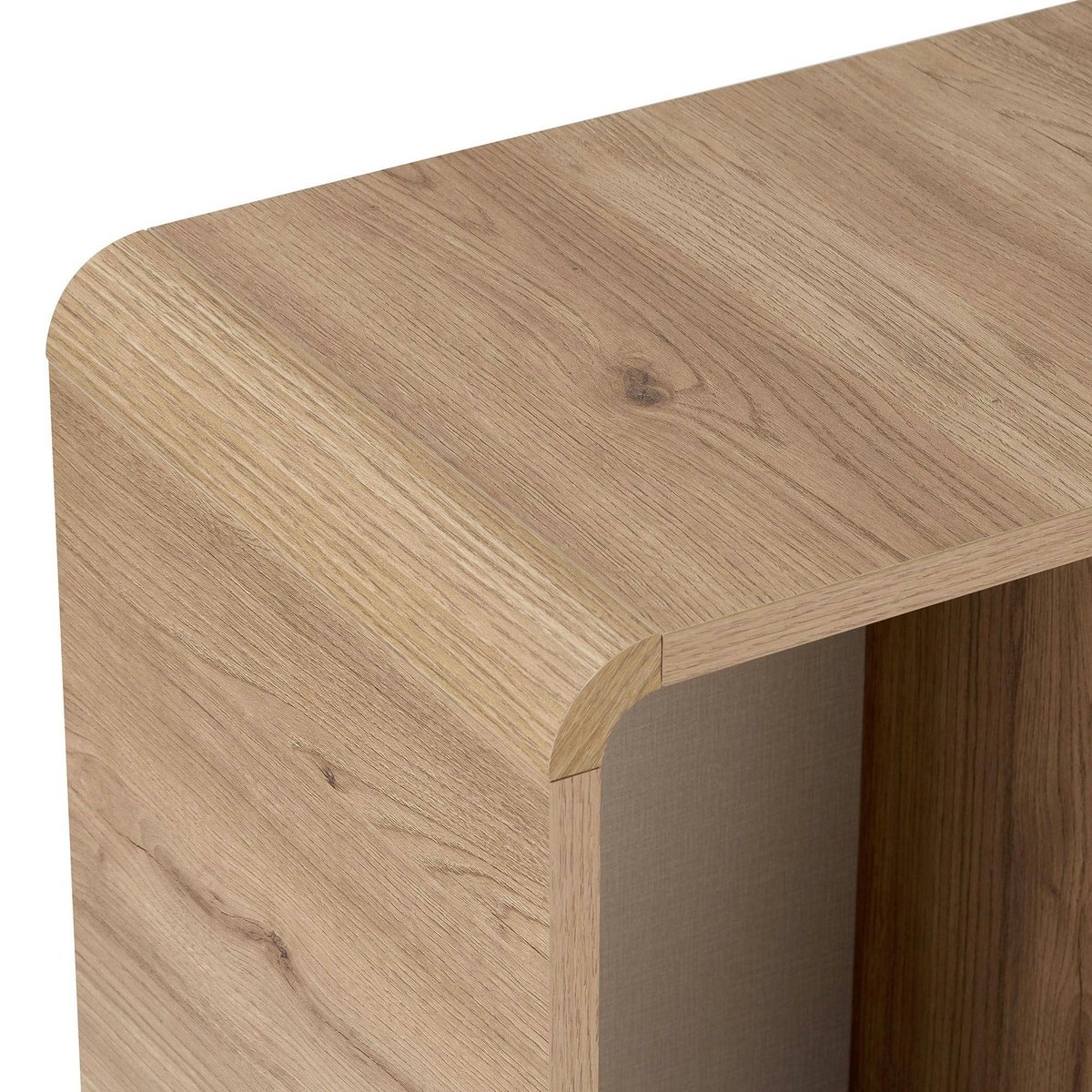 Buffet étagère moderne en bois, 1 porte MARFA chêne, PIER IMPORT