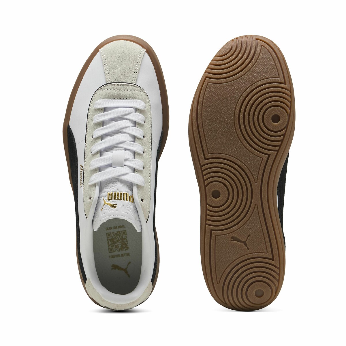 Baskets Club Klassika blanc/noir, PUMA