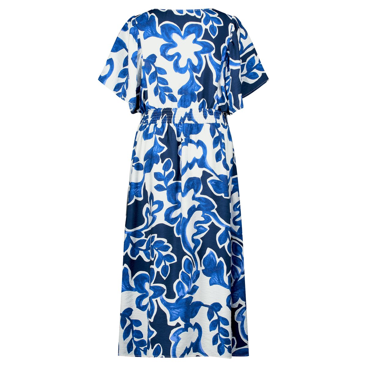 Robe d'été à imprimé à fleurs blanc/bleu, BETTY & CO