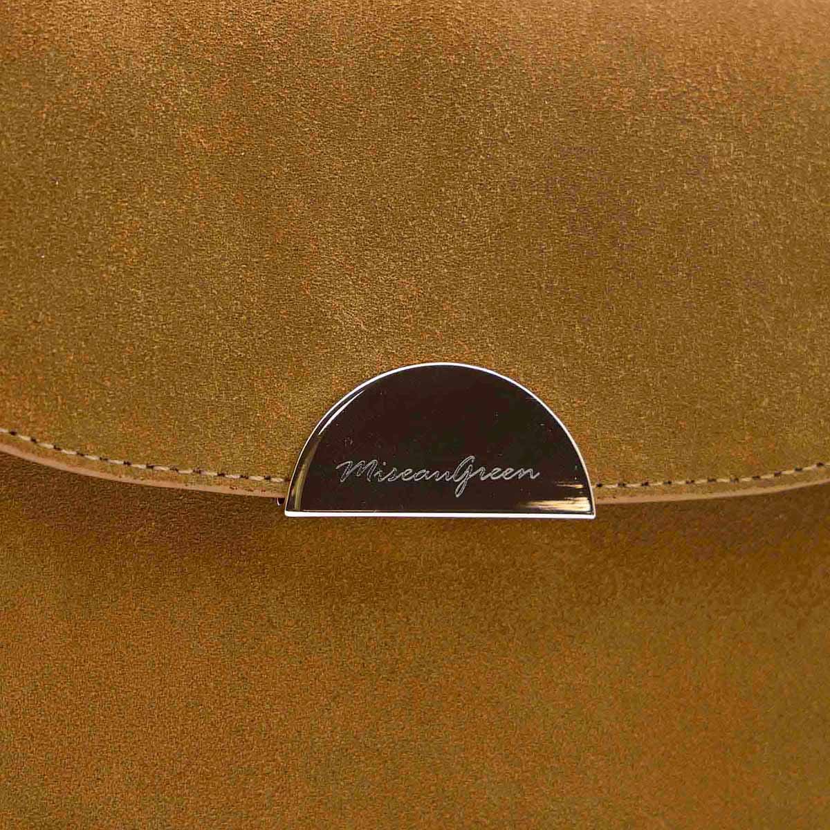 Sac bandoulière cuir camel, MISE AU GREEN
