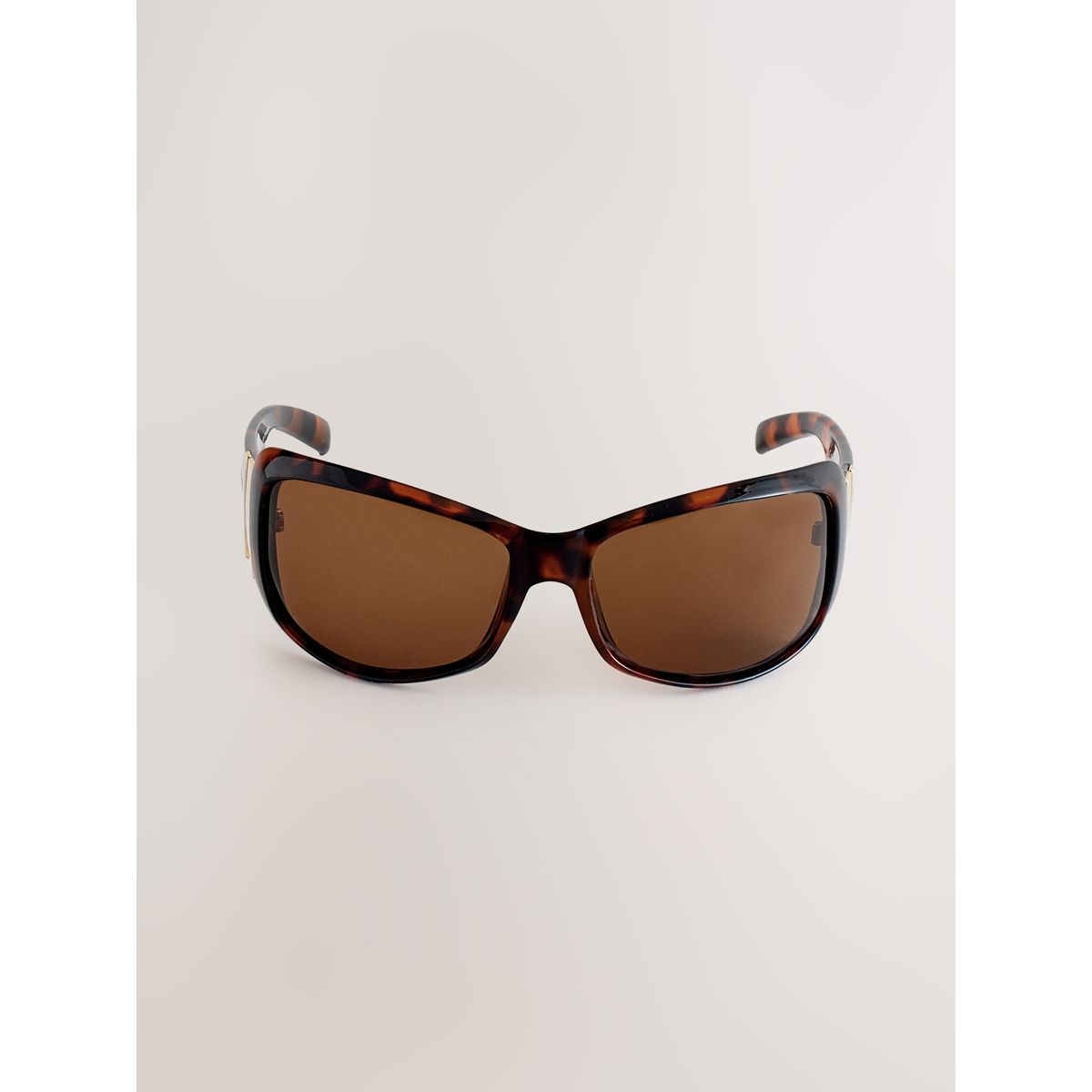 Lunettes de soleil à branches incurvées brun écaille de tortue, NEXT