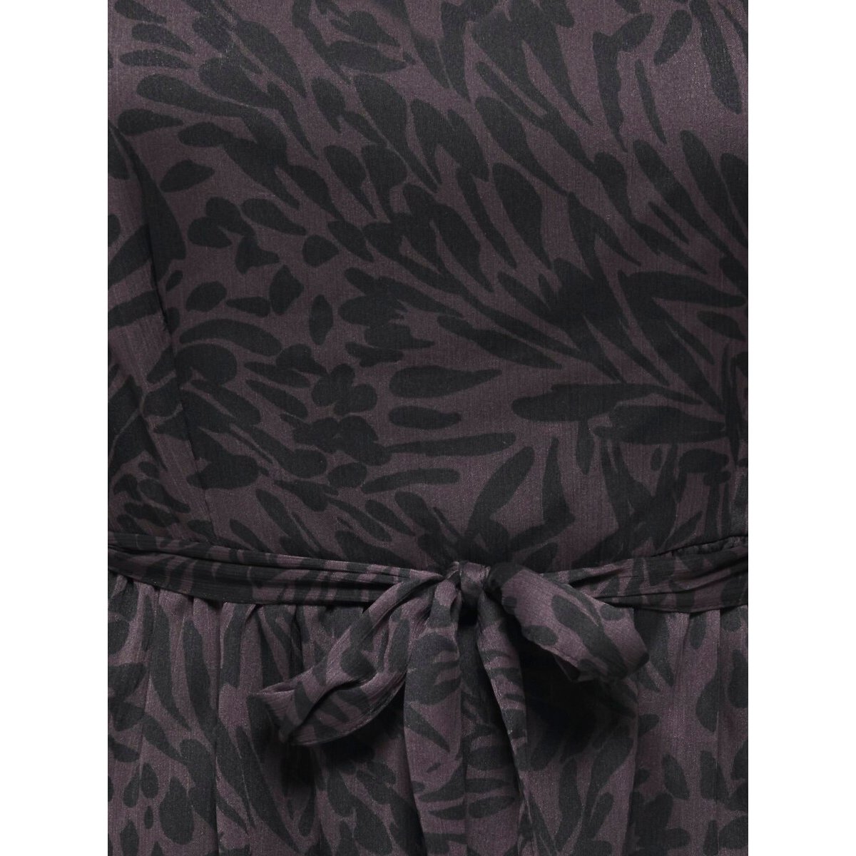 Robe courte imprimée avec ceinture imprimé marron, ONLY