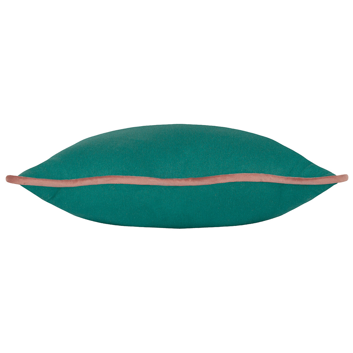 Wiggle Velvet Piped Filled Cushion 45x45cm green, HEYA HOME