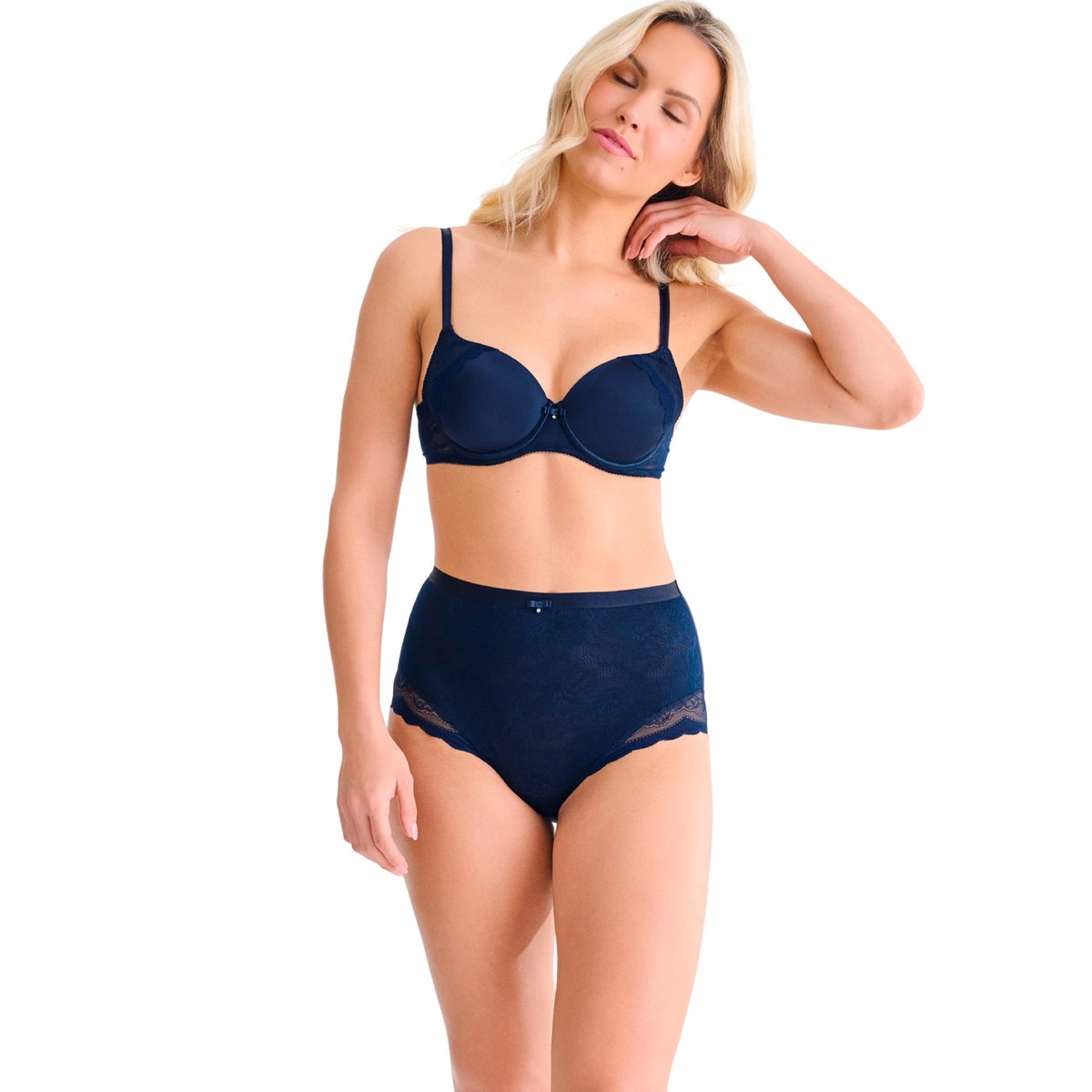 Soutien-gorge préformé EVELYN B à E bleu, LISCA