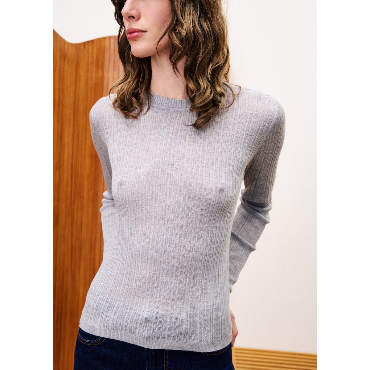Pull  GERANIUM gris, FRNCH