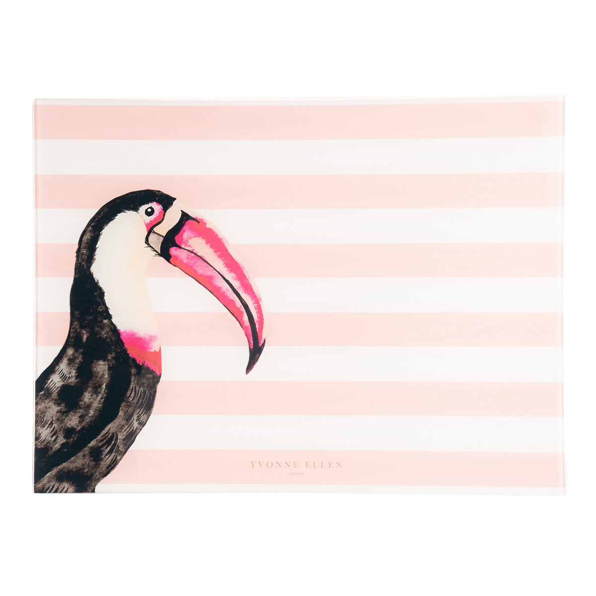 40cm Tempered Glass Toucan Worktop Saver multi-coloured, YVONNE ELLEN