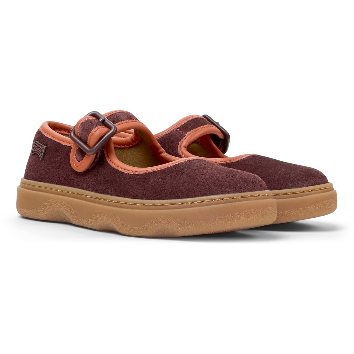 Ballerines Kiddo Suede Leather bourgogne, CAMPER