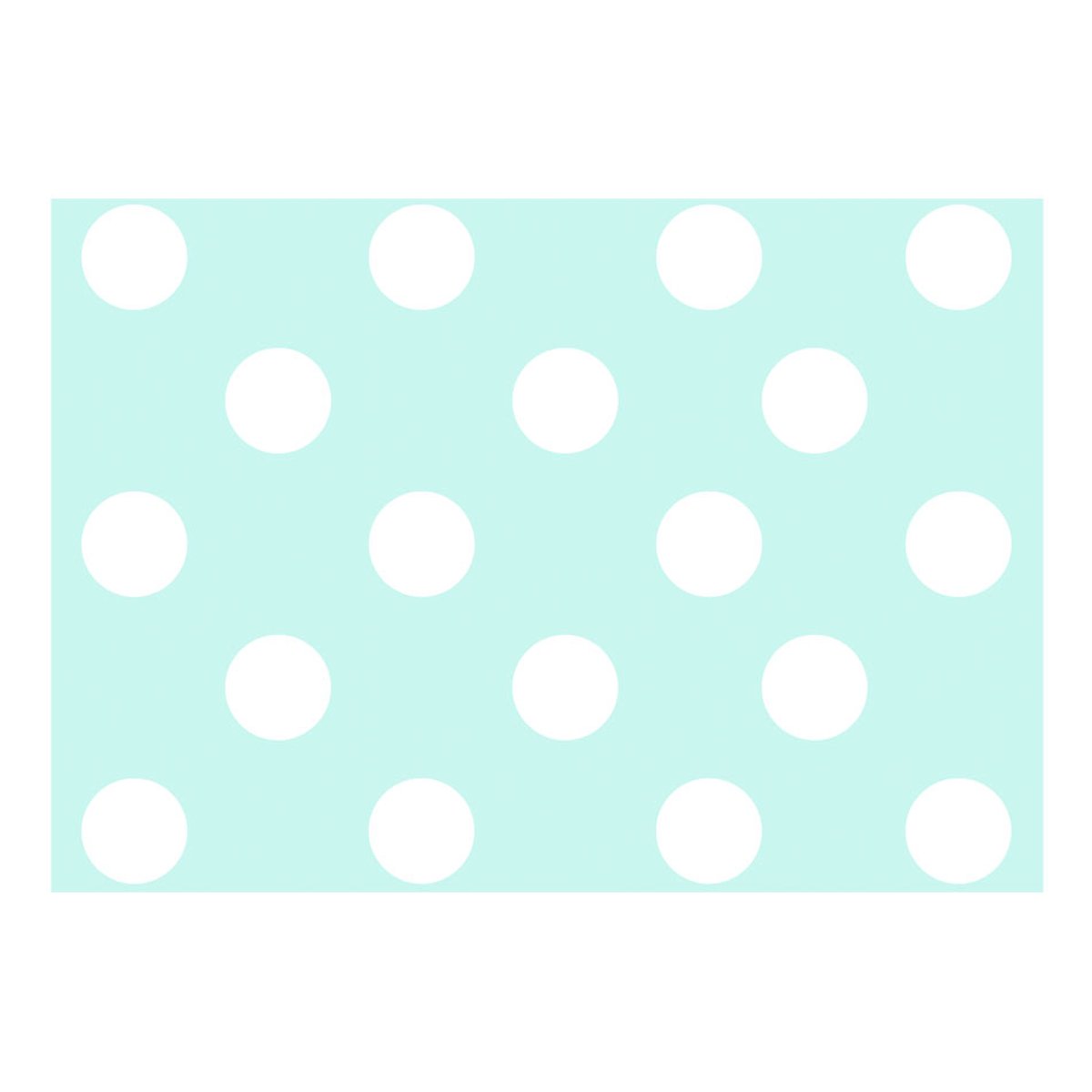 Papier peint intissé panoramique Sky Blue Dots blanc, EDEN