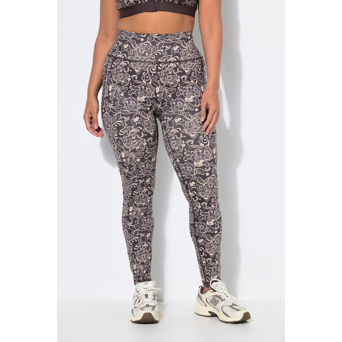 Legging de sport, motif floral acajou, ULLA POPKEN